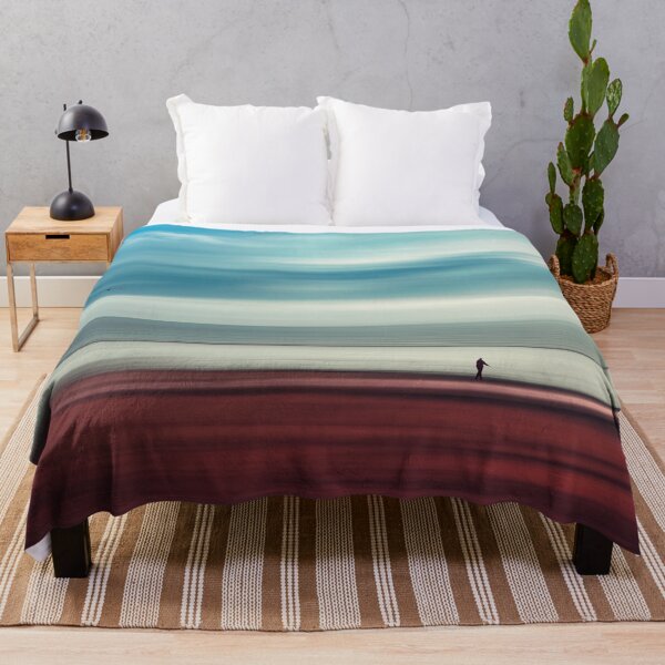 Item preview, a walk in silence - abstract beach scene designed and sold by Dyrk Wyst Redbubble Shop.