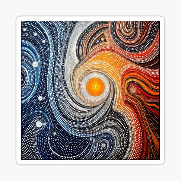 Item preview, Aboriginal Australian art. Indigenous dot painting. Australia. Noongar. Abstract pattern. designed and sold by DRIGLI.