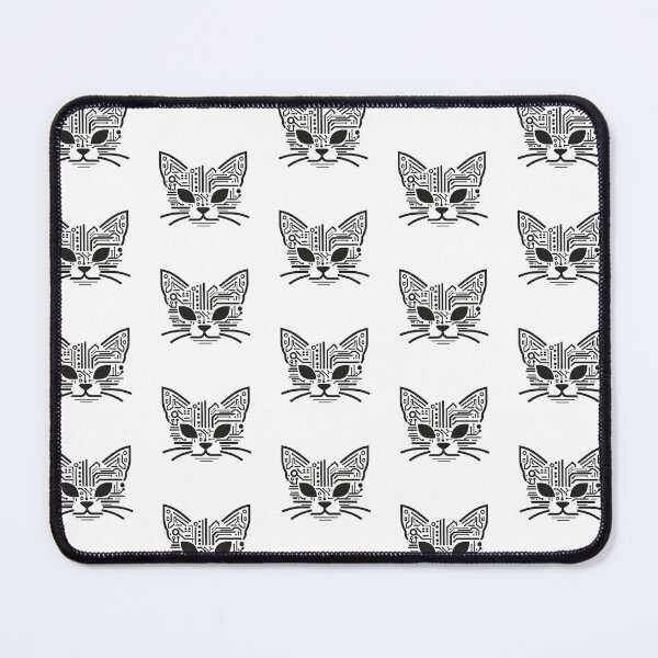 Item preview, futuristic geometric cat inspired logo designed and sold by lunacoco81.