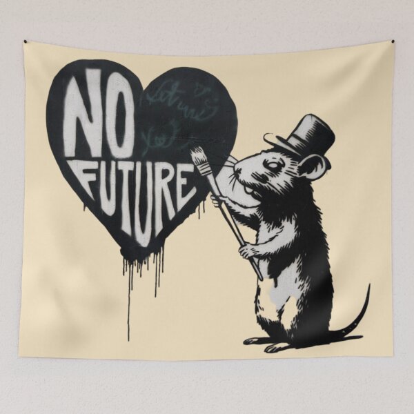 Item preview, Banksy Rat - No Future designed and sold by 123ks.