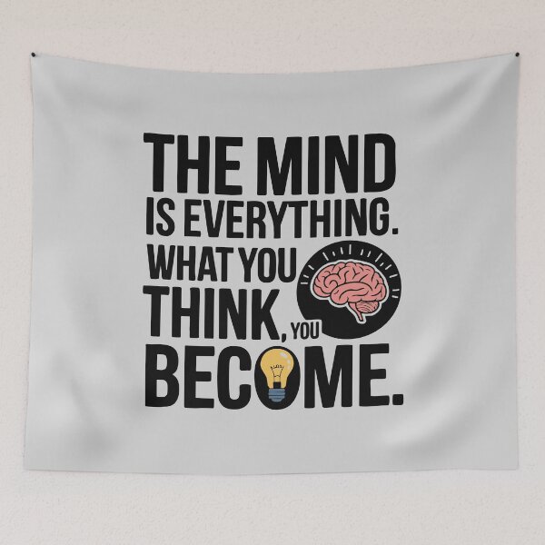 Item preview, The Mind Is Everything - Inspirational Mindset Quote designed and sold by Twisted Kids.