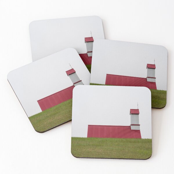 Item preview, Red church roof behind green hill, Iceland in summer designed and sold by Sonja Birkelbach.