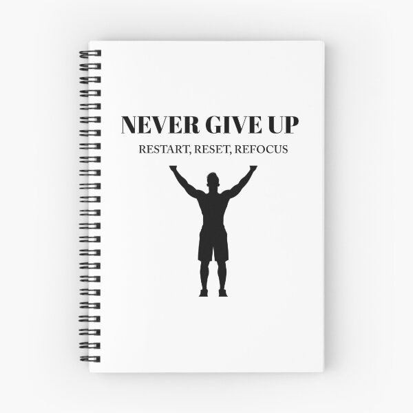 Item preview, Never Give Up – Restart, Reset, Refocus designed and sold by ingolekiran.