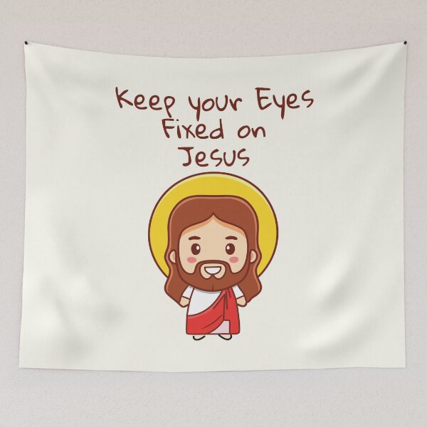 Item preview, Keep Your Eyes Fixed On Jesus - Christian  designed and sold by CrossCrafted.