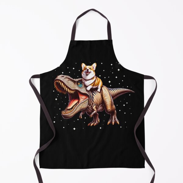 Item preview, Corgi Riding Dinosaur Lover designed and sold by Kimberley King Art  King Art.