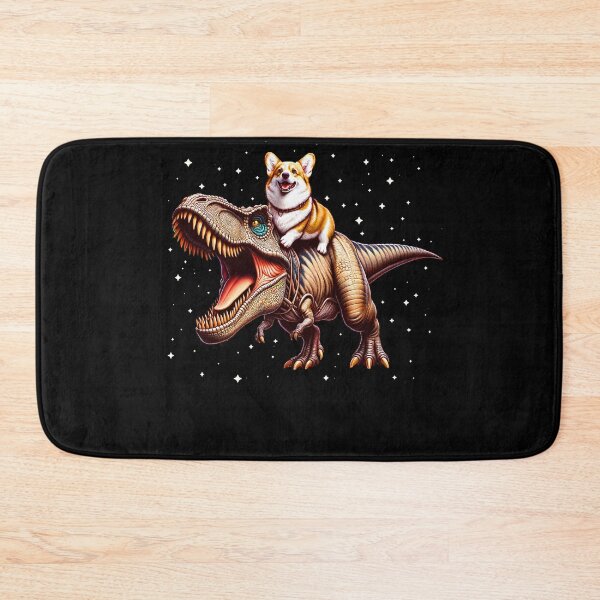 Item preview, Corgi Riding Dinosaur Lover designed and sold by Kimberley King Art  King Art.