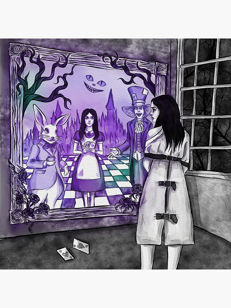 Thumbnail 3 of 3, Poster, Alice through the looking glass designed and sold by BlackOrchidArt.