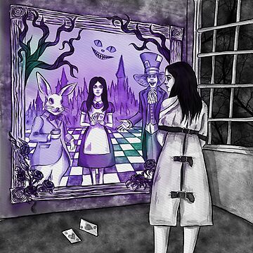 Artwork thumbnail, Alice through the looking glass by BlackOrchidArt