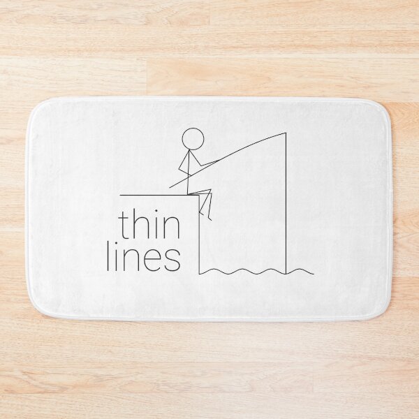 Item preview, Minimalist Fisherman Illustration - Thin Lines designed and sold by DesignWiseTeam.