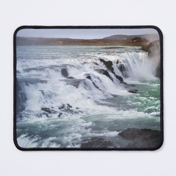 Item preview, Gullfoss waterfall in Iceland in summer designed and sold by Sonja Birkelbach.