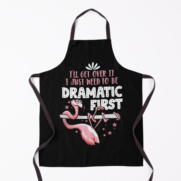 Artikelvorschau, Flamingo - Ich werde darüber hinwegkommen, ich muss nur dramatisch sein - lustiges T-Shirt entworfen und verkauft von StreetArtPro.