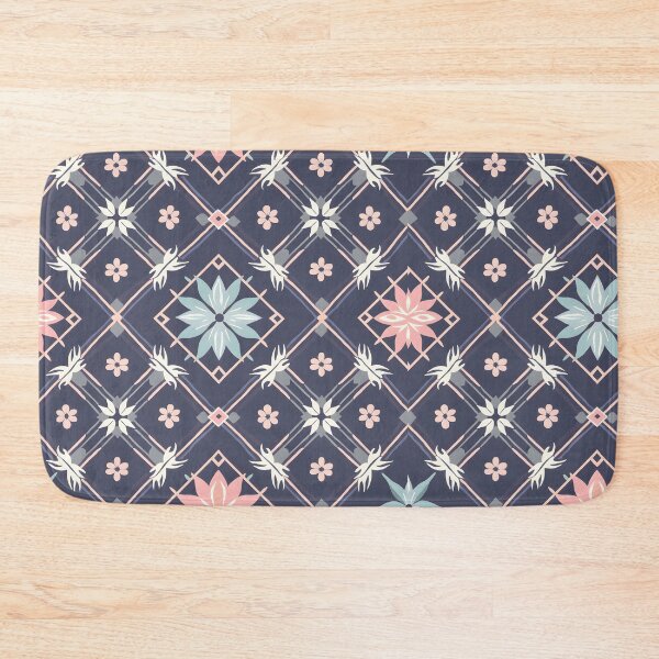Item preview, Vintage Lattice Floral Pattern – Duvet Covers, Curtains & Prints designed and sold by CelestialAllure.