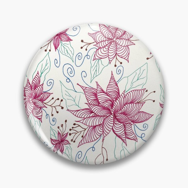 Item preview, Colorful Flower Doodle designed and sold by ChalarieArt.