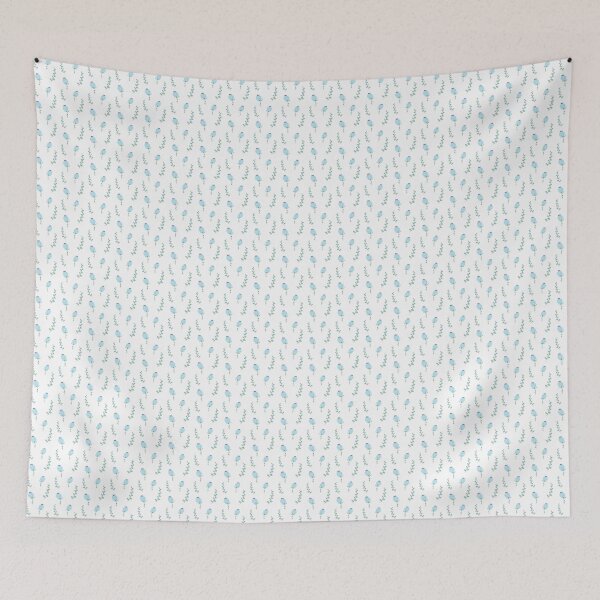 Item preview, Pastel Plants and Blue Flower Design designed and sold by FestivityFinds.