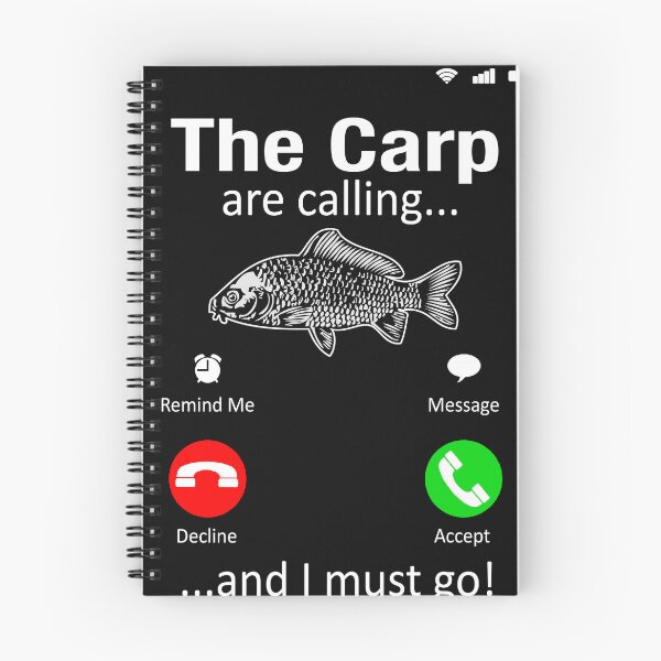 Item preview, The Carp Are Calling And I must go fishing t shirt designed and sold by StreetArtPro.