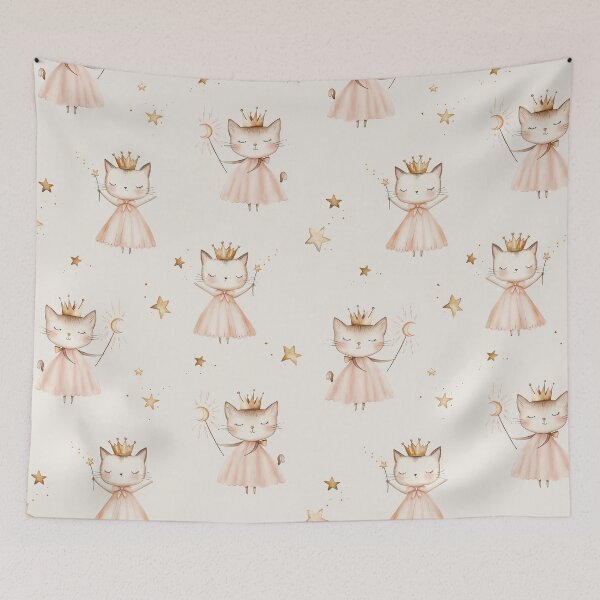 Item preview, Fairy cat whimsical kitty designed and sold by Milatoo.