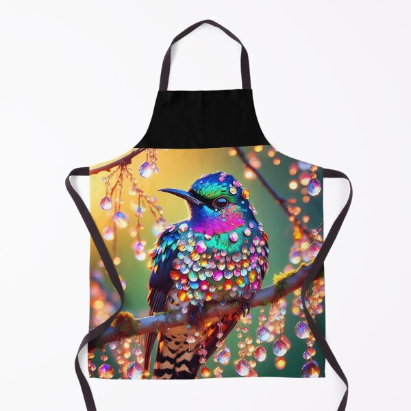 Item preview, A fantasy beautiful Common Cuckoo on a tree branch with crystalline drops designed and sold by EmeraldeaArt.