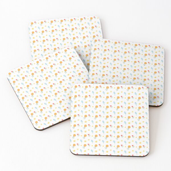 Item preview, Yellow, Blue, and Red Flower Design designed and sold by FestivityFinds.