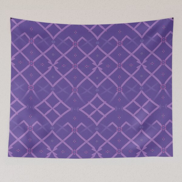 Item preview, Stylish Purple Lattice Floral Pattern - Duvet, Canvas & Curtains designed and sold by CelestialAllure.