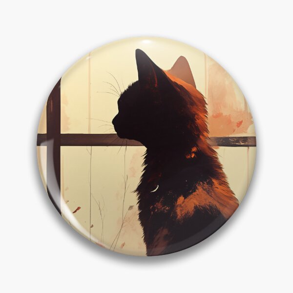 Item preview, Anime Black Cat by Window Aesthetic Illustration designed and sold by PurrGreen.
