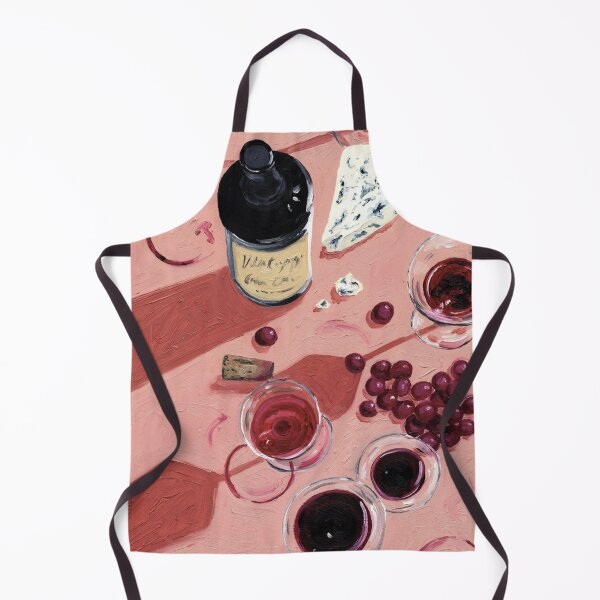 Item preview, Elegant Wine & Cheese Still Life - Artistic Gourmet Illustration designed and sold by leekatwan.