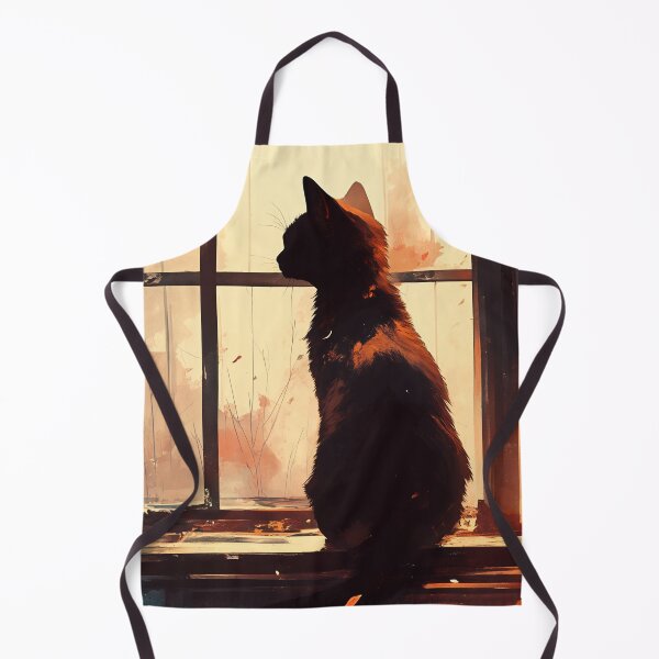 Item preview, Anime Black Cat by Window Aesthetic Illustration designed and sold by PurrGreen.
