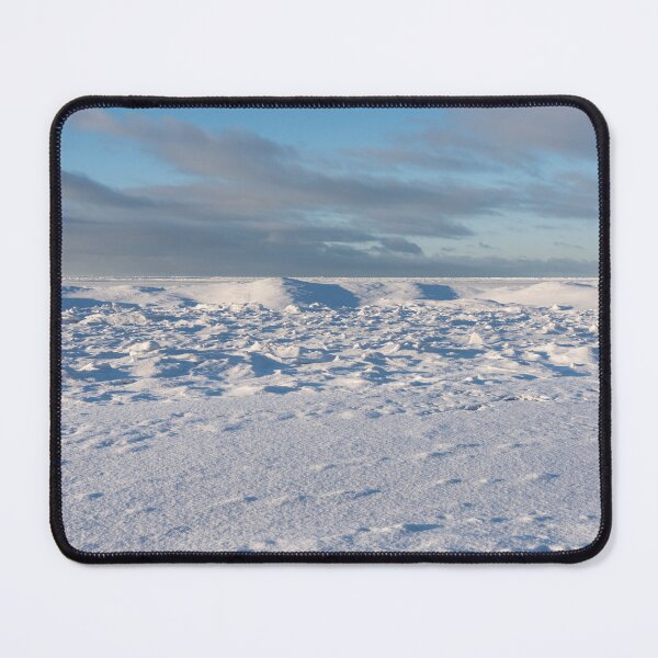 Item preview, Sunlit Lake Erie Icescape with Fresh Snow designed and sold by Georgia Mizuleva.