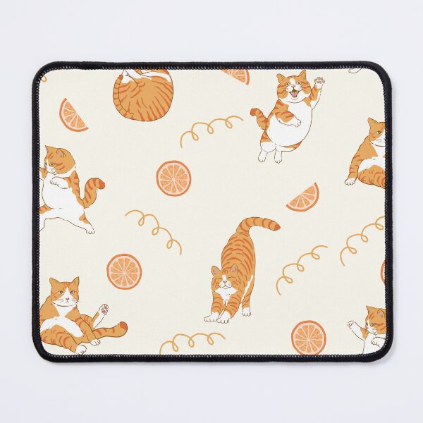 Item preview, Playful Ginger Cats & Oranges – Cute Whimsical Pattern designed and sold by shopfindingbeni.