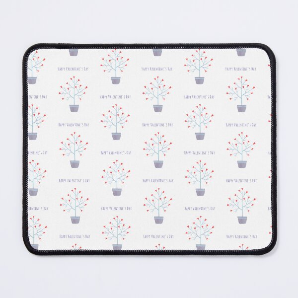 Item preview, HAPPY VALENTINE'S DAY Pot Plant with Heart Flowers - Whimsical Digital Illustration designed and sold by FestivityFinds.