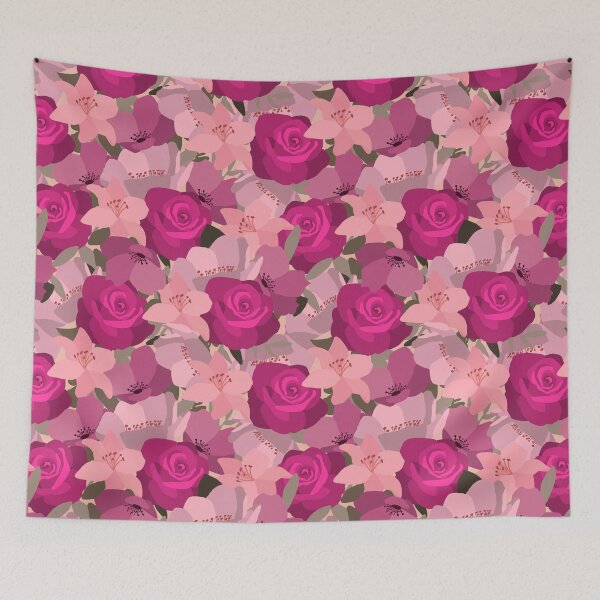Item preview, Cottagecore Floriography Pink Flowers designed and sold by Lindsay Marie Patterns.