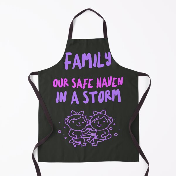 Item preview, Family: Our Safe Haven in a Storm - Heartwarming Illustrated Design designed and sold by ImagineRainbows.
