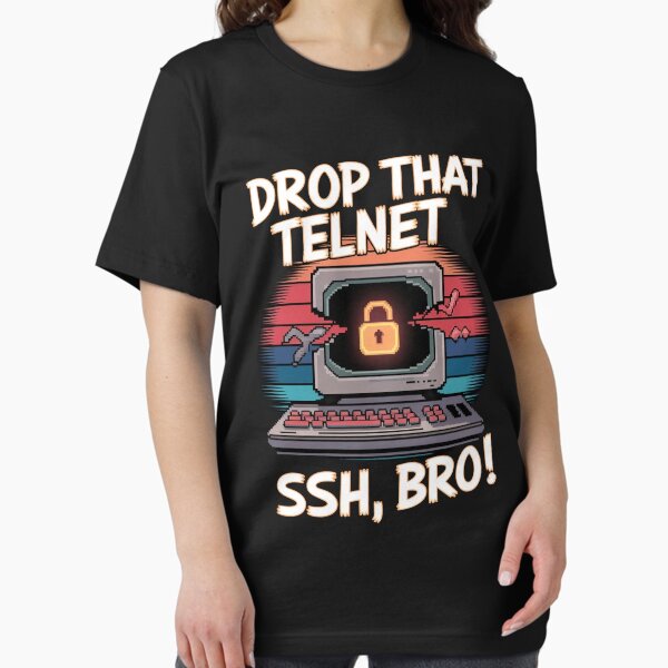 Item preview, Drop That Telnet – SSH, Bro! designed and sold by MagicWander.