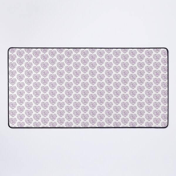 Item preview, Offset Grid Small Violet Cow Patches on White Cowhide | Continues White Cow Heart designed and sold by PatternPen.