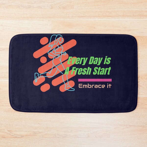 Item preview, Motivational Fitness Poster - Every Day is a Fresh Start - Embrace It designed and sold by ImagineRainbows.