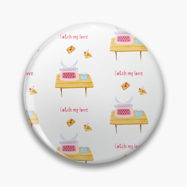 Item preview, Catch My Love Typewriter Illustration - Whimsical Digital Art for Romantic Moments designed and sold by FestivityFinds.