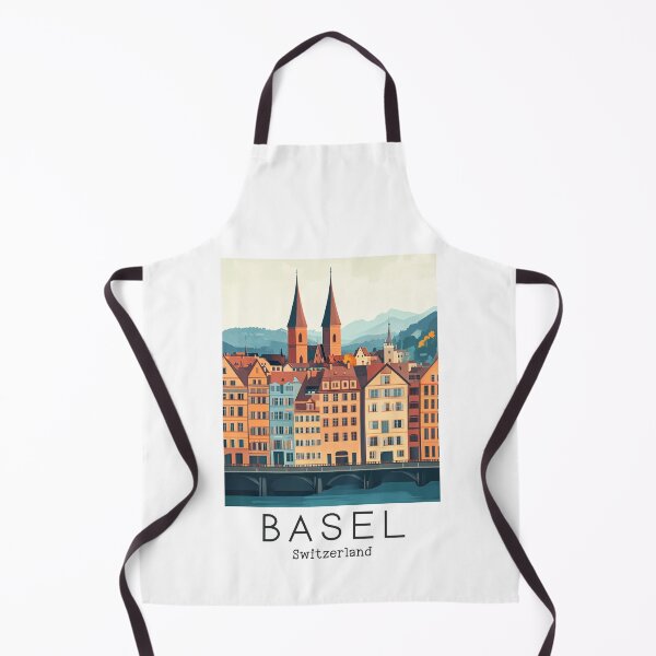 Item preview, A Vintage Travel Illustration of Basel - Switzerland  designed and sold by GoodOldVintage.