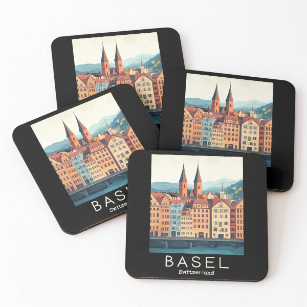 Item preview, A Vintage Travel Illustration of Basel - Switzerland  designed and sold by GoodOldVintage.