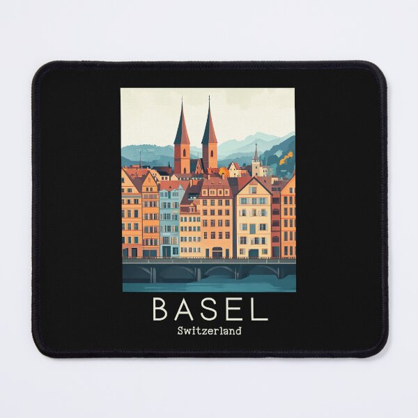 Item preview, A Vintage Travel Illustration of Basel - Switzerland  designed and sold by GoodOldVintage.