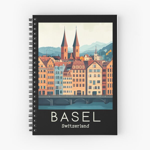 Item preview, A Vintage Travel Illustration of Basel - Switzerland  designed and sold by GoodOldVintage.