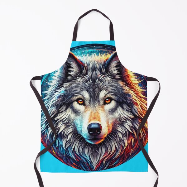 Item preview, Mystical Silver & Gold Wolf | Enchanted Alpha Spirit designed and sold by Nauert's.