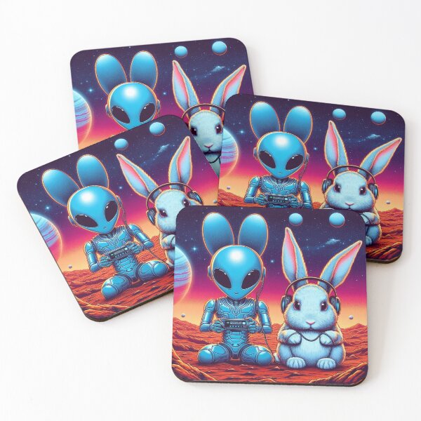 Item preview, rabbit and alien electronic music listening designed and sold by Dogandesighn.