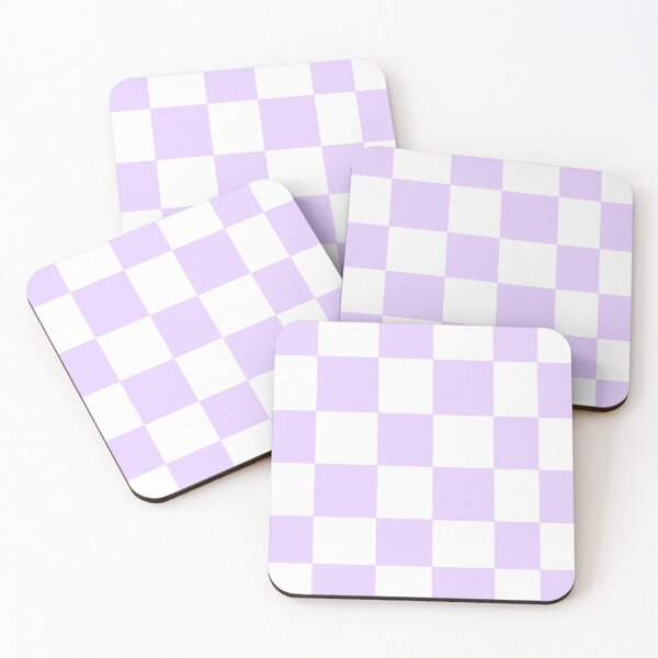 Item preview, Lilac Purple and White Checkers  designed and sold by JaygiesDesign.