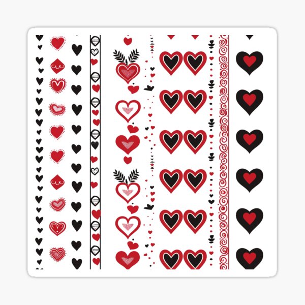 Item preview, Charming Vertical Hearts Pattern - Whimsical Digital Illustration for Love and Decor designed and sold by FestivityFinds.