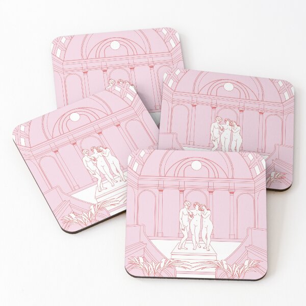 Item preview, Neo-Classical Aesthetic – Greek Statues in Pink designed and sold by leekatwan.