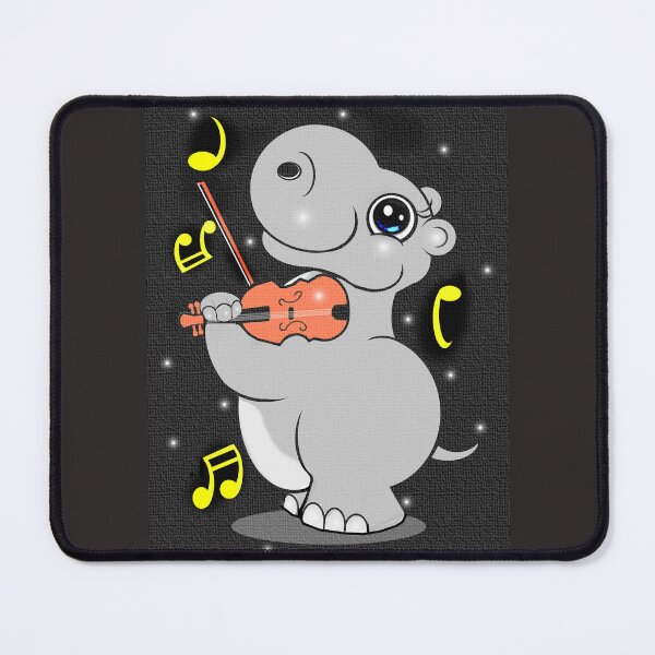 Item preview, Cute Hippo playing violin  designed and sold by Shirley cute art .