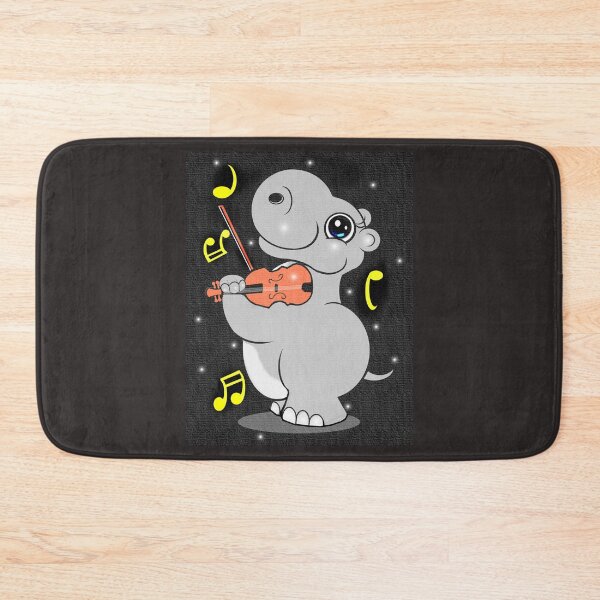 Item preview, Cute Hippo playing violin  designed and sold by Shirley cute art .