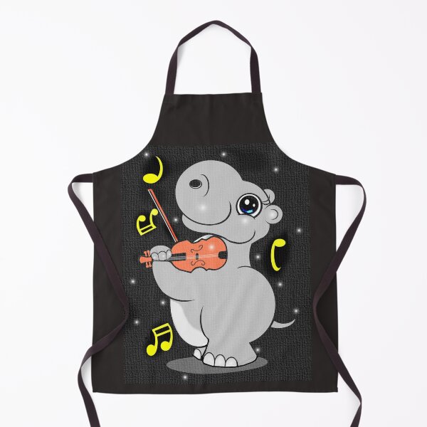 Item preview, Cute Hippo playing violin  designed and sold by Shirley cute art .