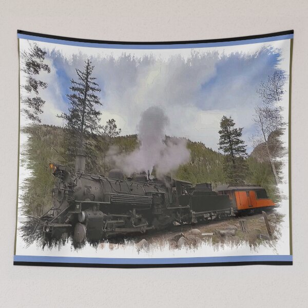 Item preview, Vintage Steam Train Through the Colorado West designed and sold by kristalcurt.