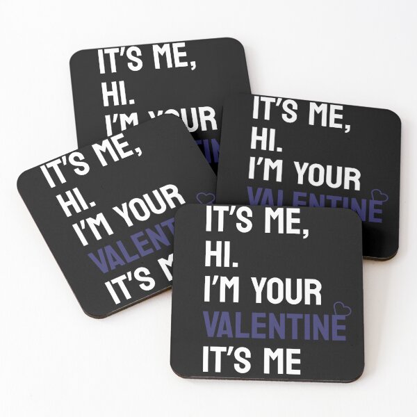 Item preview, It's me hi i'm your valentine its me, taylor valentine ,valentines day,  navy blue color  designed and sold by svarupa.