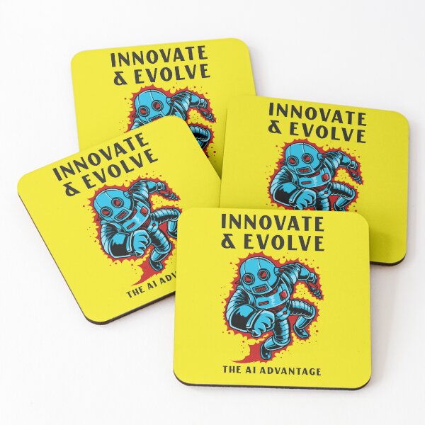 Item preview, Innovate & Evolve: The AI Advantage Poster - Futuristic Robot Design designed and sold by ImagineRainbows.